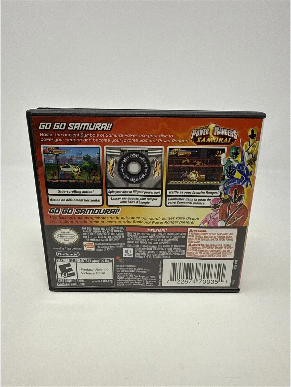 Power Rangers Samurai - Nintendo DS